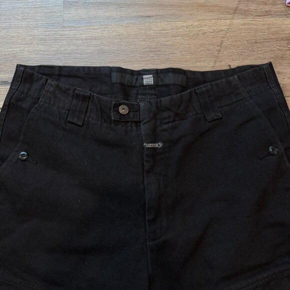 Marithe Francois Girbaud Black Cargo Pants Utility Strap Streetwear Vintage 36 - Picture 2 of 8